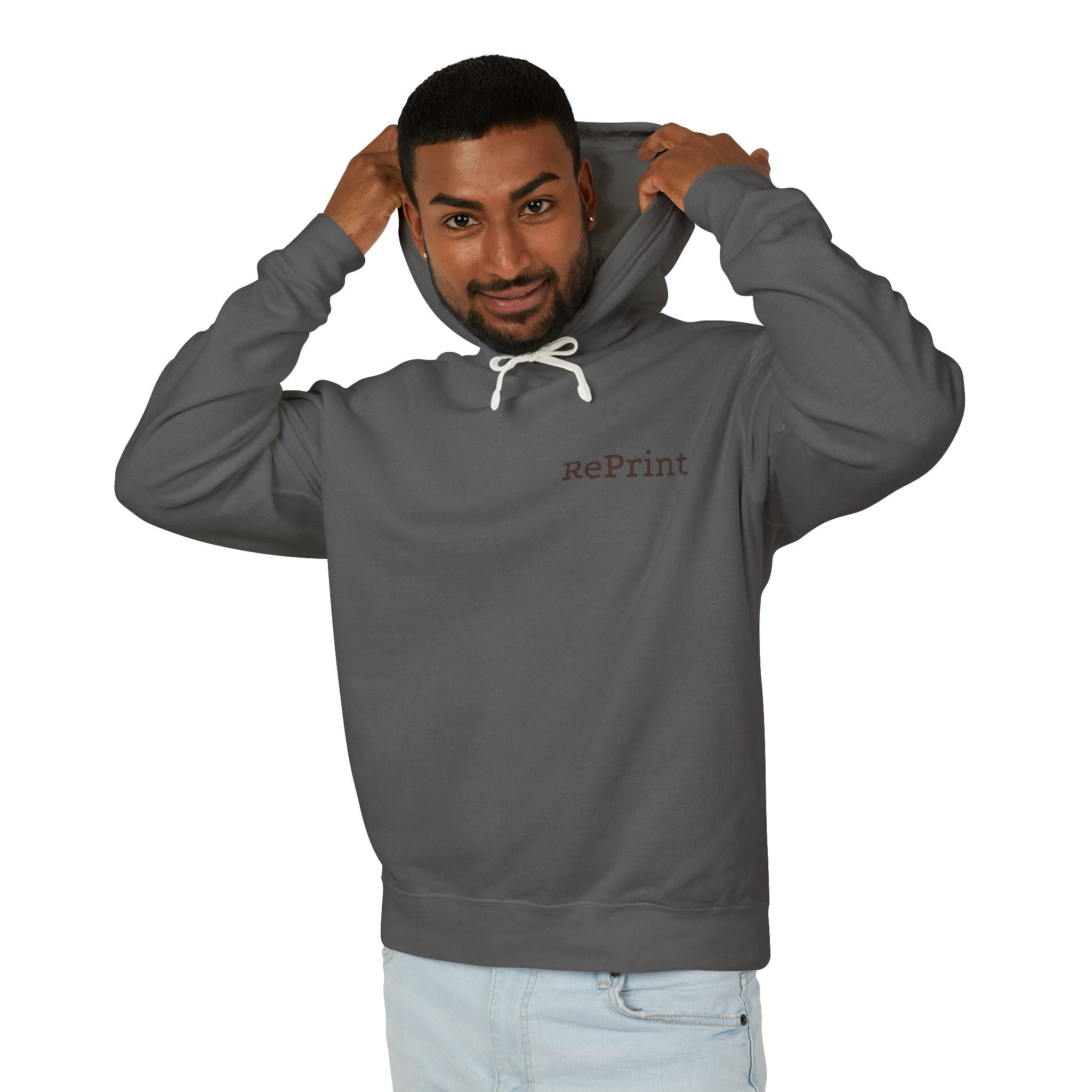 RePrint Unisex Lightweight Hooded Sweatshirt