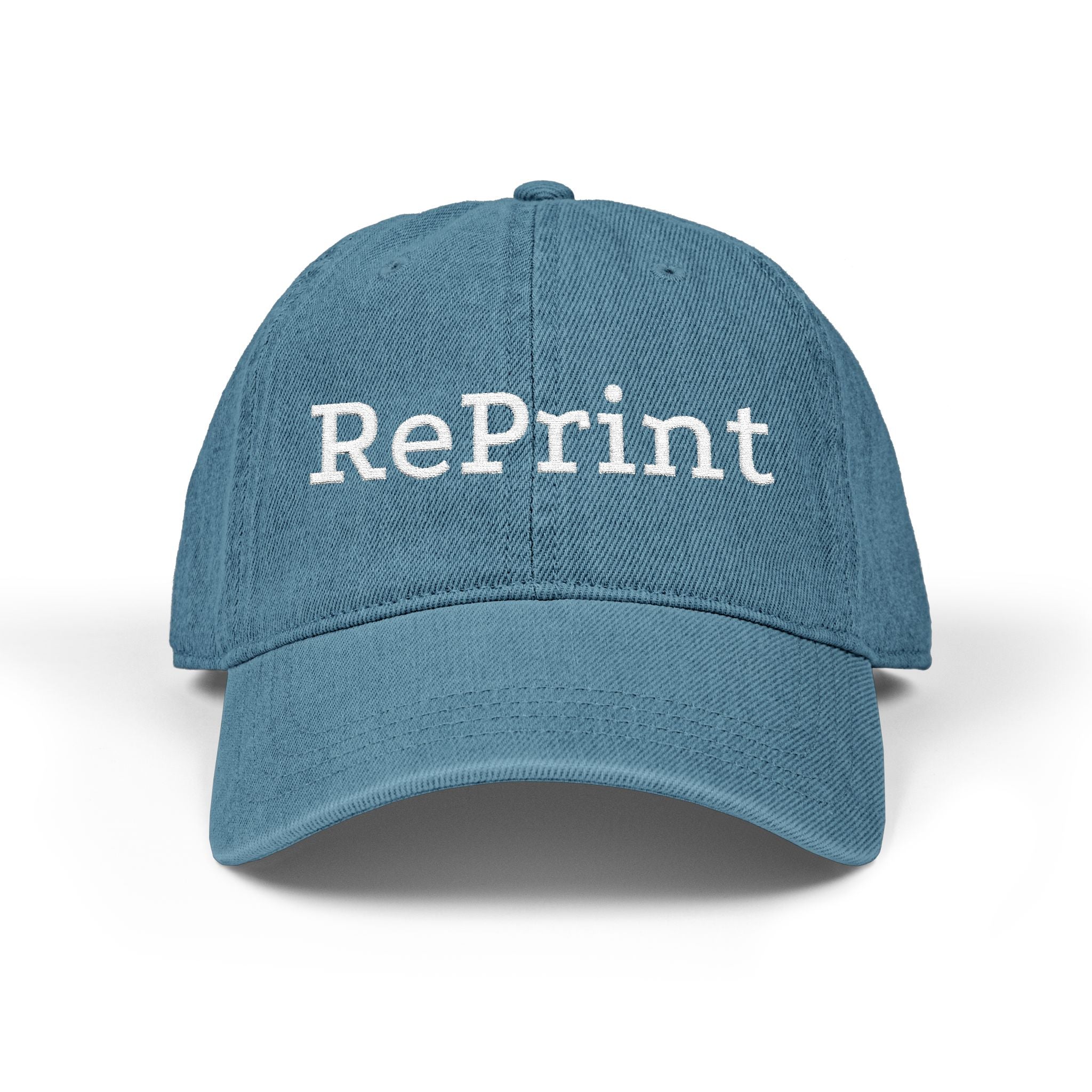 RePrint Embroidered Denim Hat